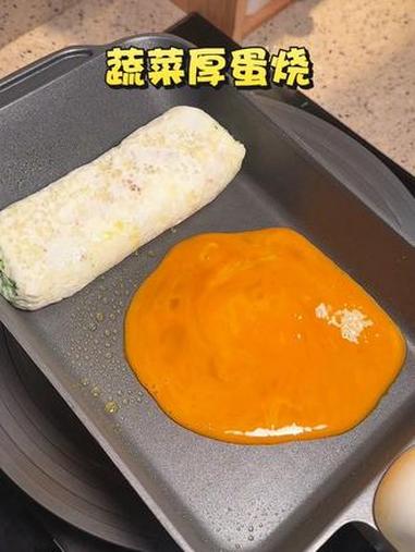 孩子超爱吃的营养早餐蔬菜厚蛋烧,软嫩鲜香,做法简单 小学生早餐 儿童美食 厚蛋烧 蔬菜厚蛋