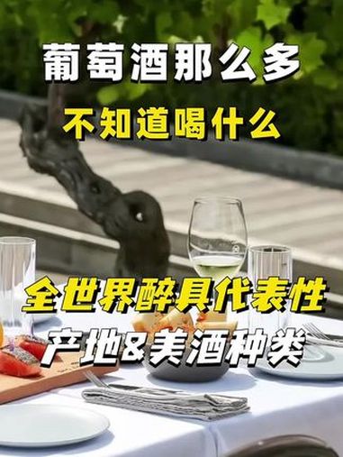 葡萄酒有那么多,不知道喝什么?今天分享全世界醉具代表性的产地&美酒种类～葡萄酒 好酒推荐 