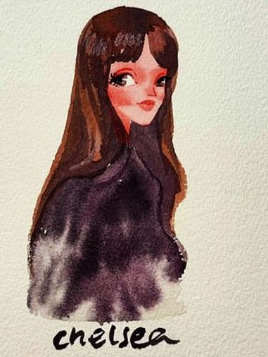 画一位女生,好看的女生 画画打卡 水彩插画 手绘 水彩 头像