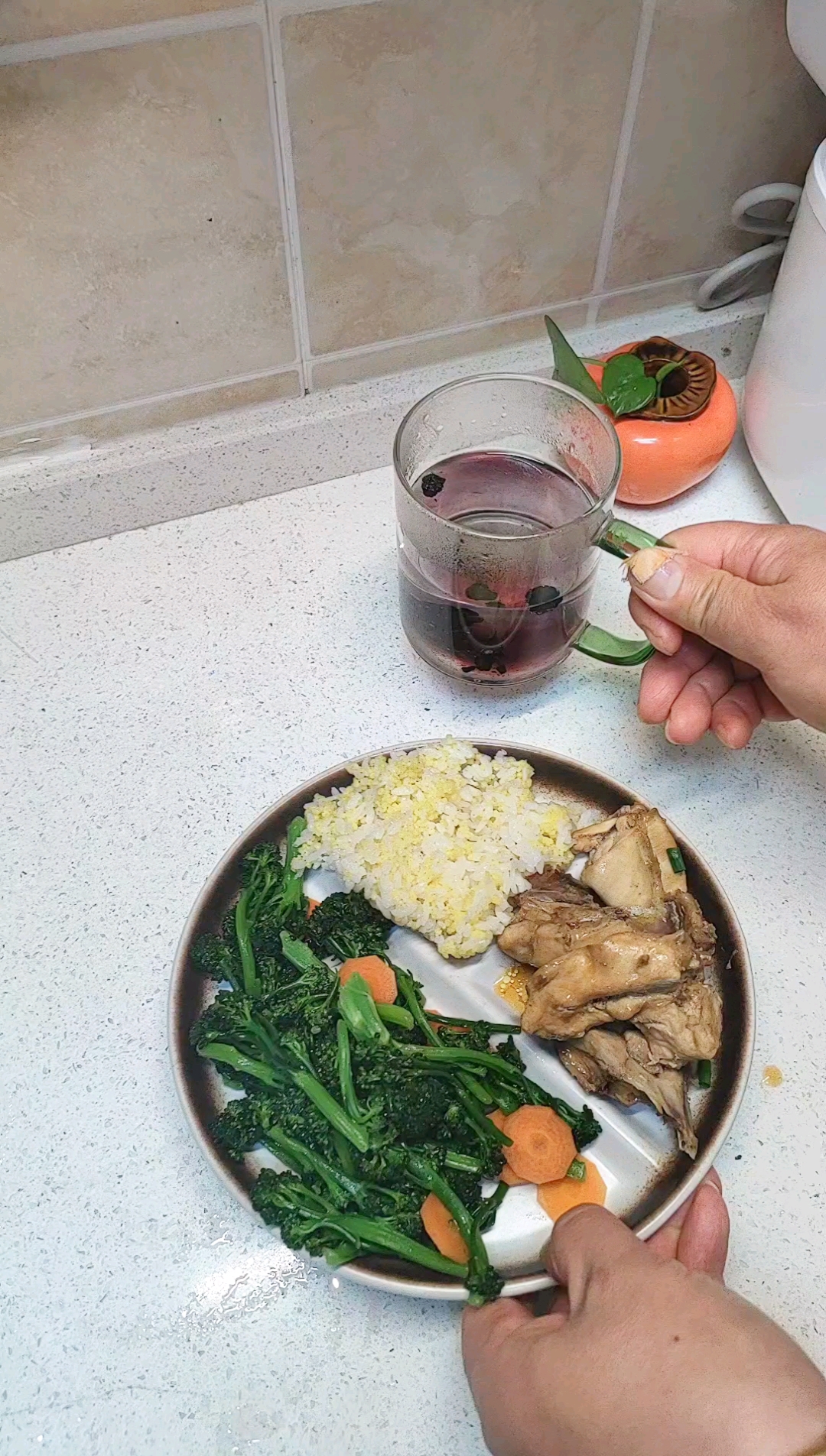 减肥的第58天～打卡减脂午餐,好吃又低卡的清蒸鸡块,鲜嫩多汁