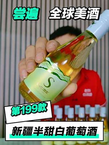 尝遍全球美酒,新疆沙地酒庄半甜白葡萄酒「第199款」沙地酒庄 半甜白葡萄酒 微醺快乐水 白