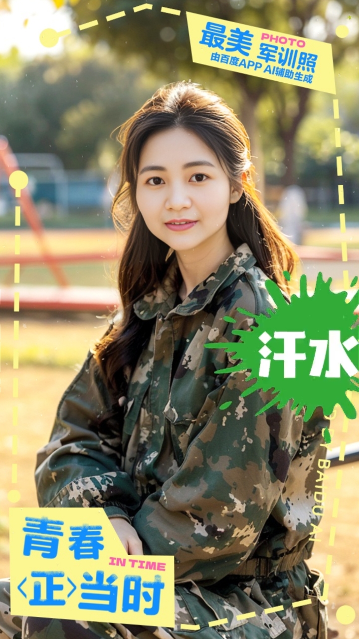 看我的当年军训照片好看吗!