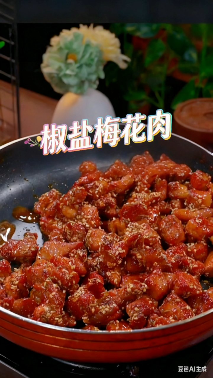 椒盐梅花肉