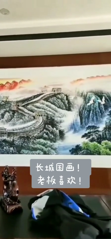 #创作灵感客厅挂什么装饰画好#手绘#背景墙