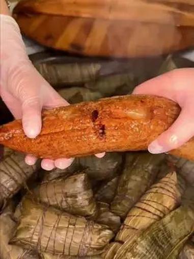粽子还是要吃嘉兴霸王棕!谁懂这一口的好吃程度 妈呀太香了 肉粽