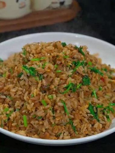 秒杀外面地摊的蛋炒饭 网红炒饭 外婆菜炒饭