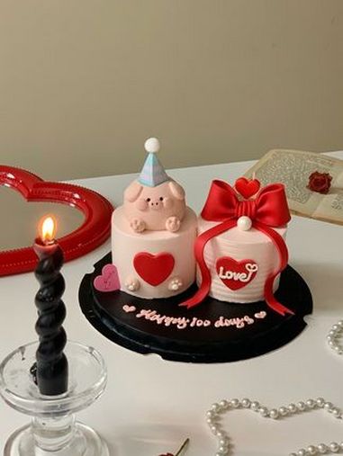 这么好看的小迷你蛋糕是被谁拥有了呀 沉浸式做蛋糕 纪念日蛋糕 情侣纪念日 小迷你蛋糕 南宁