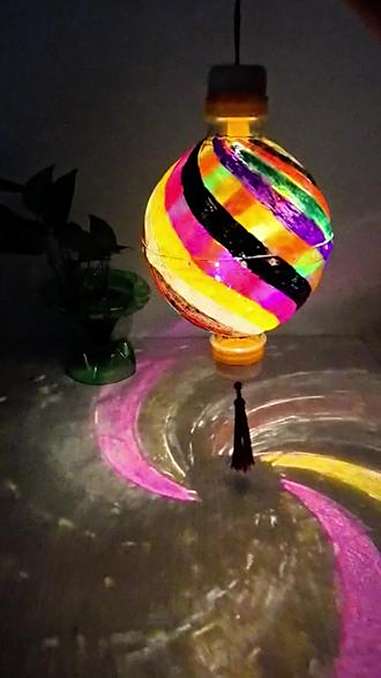 中秋节马上就要到了快来和孩子一起做灯笼吧 幼儿园手工 中秋节手工灯笼 亲子手工 国庆节手工