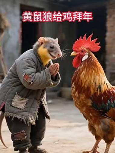 黄鼠狼给鸡拜年 黄鼠狼给鸡拜年 民间故事 农村生活 分享有趣的视频 AI视频