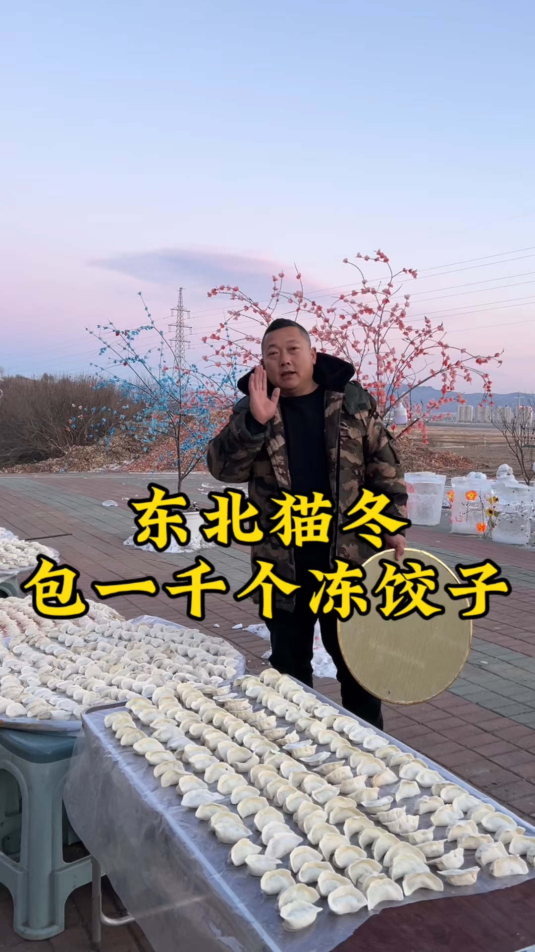 东北人猫冬包饺子,一包就是1000多,这能吃到过年了