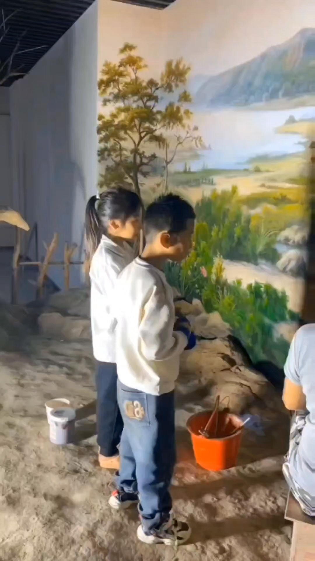 墙体彩绘,手绘壁画