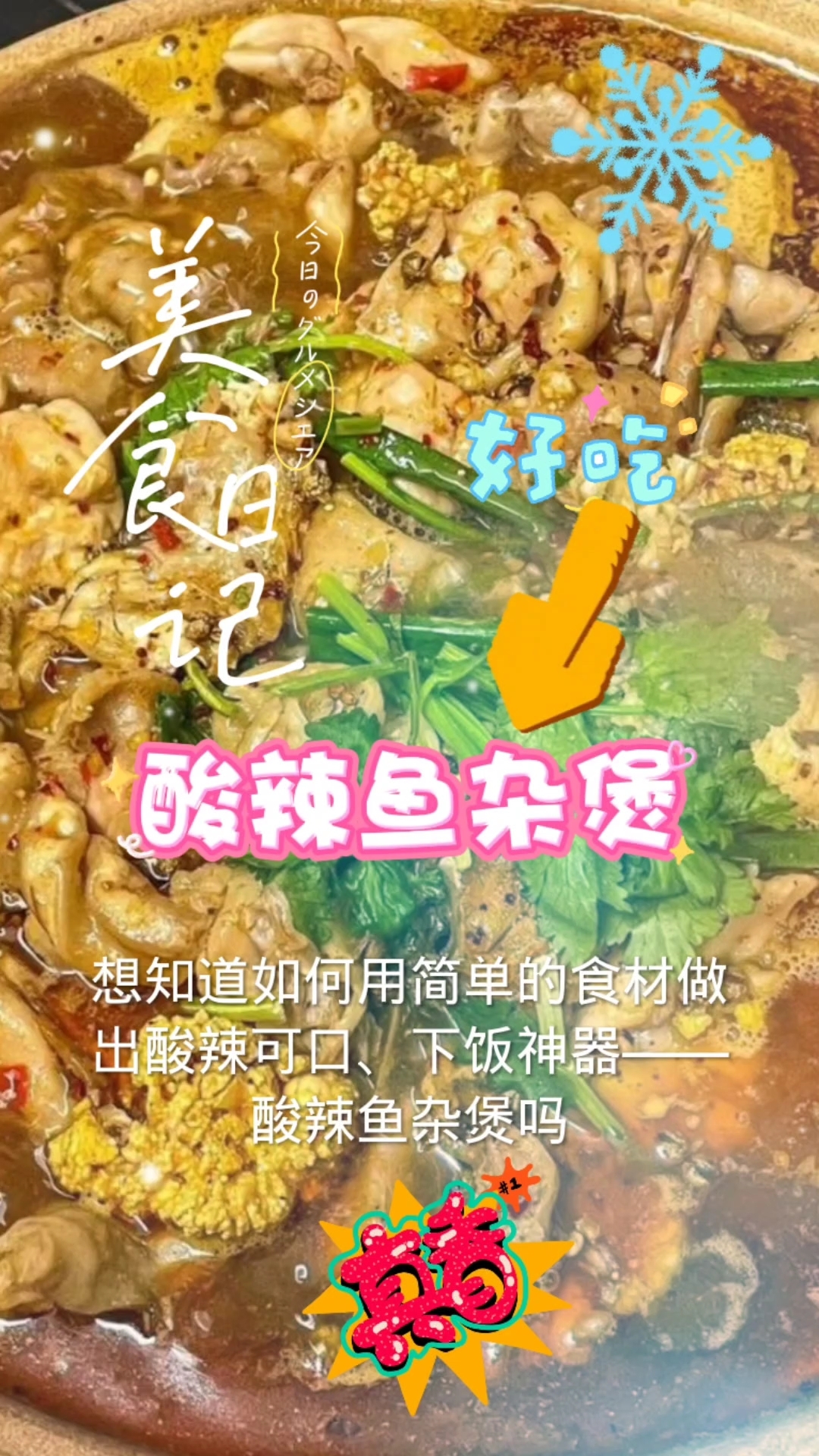 美味家常菜系列--酸辣鱼杂煲