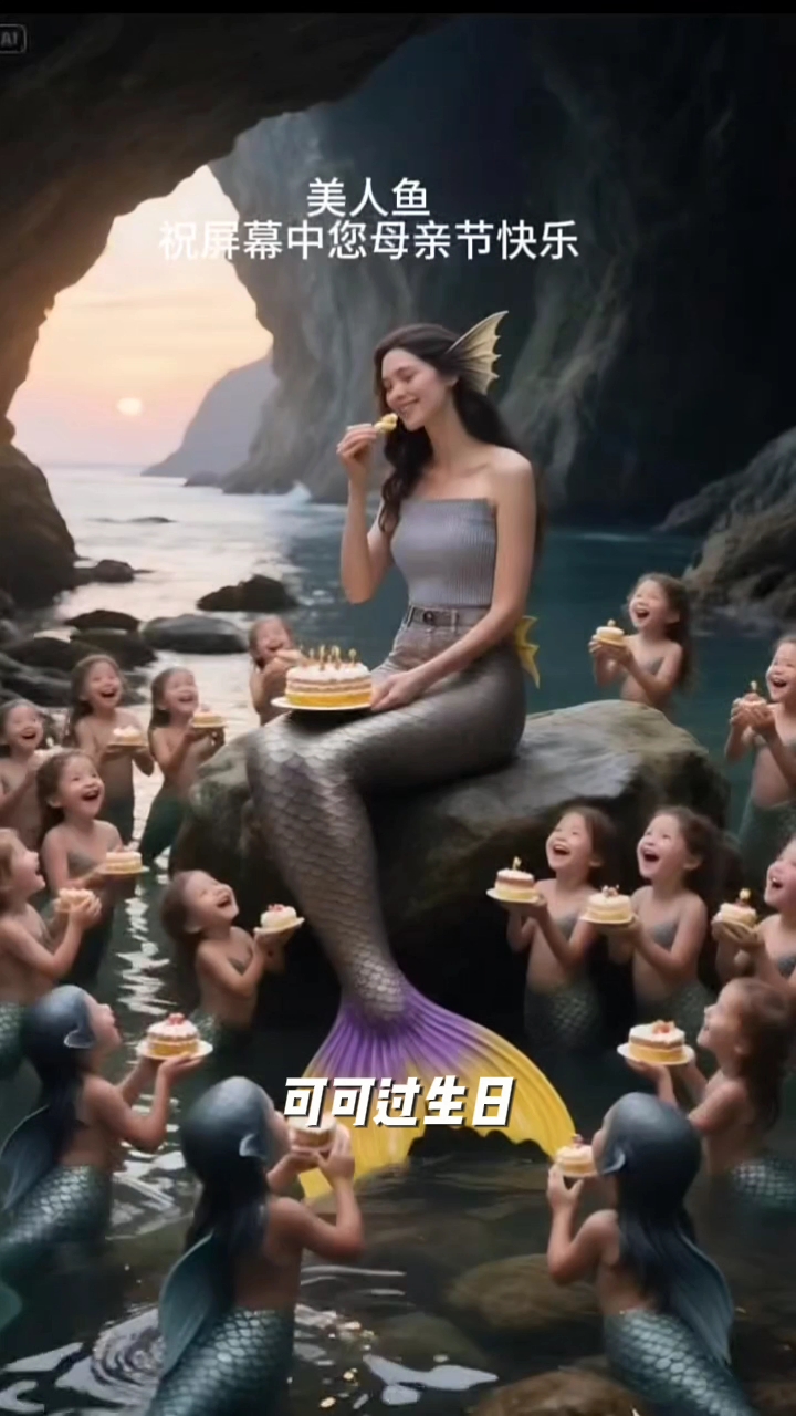 这美人鱼过生日了