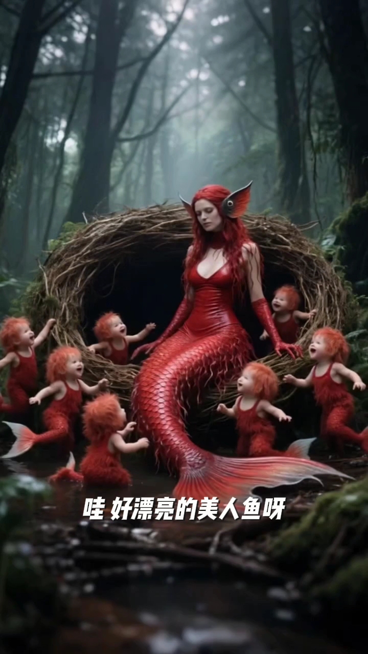 美人鱼厉害了生这么多小宝宝