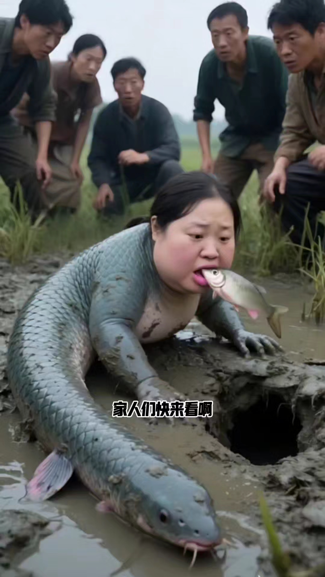 这鱼也太胖了吧,还吃小鱼呢
