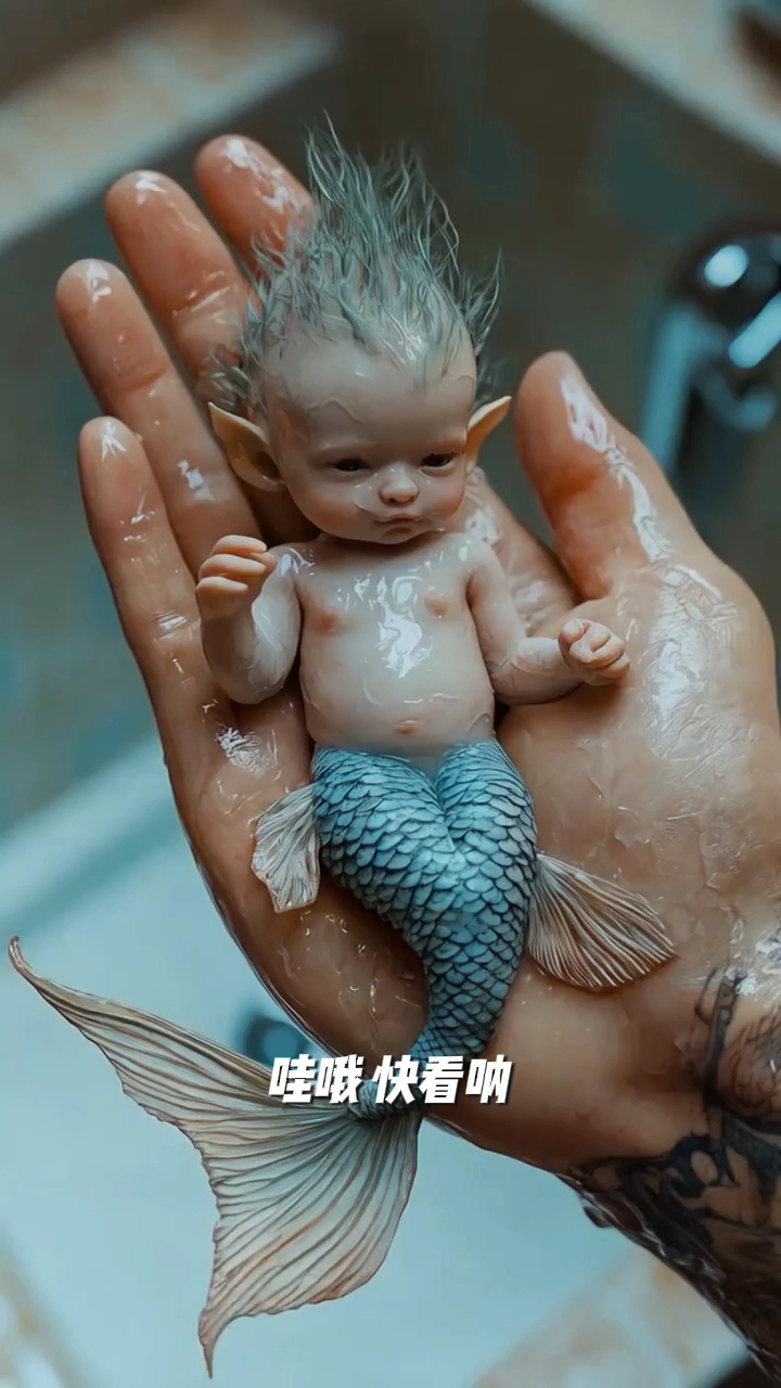 刚出生的美人鱼宝宝见过吗