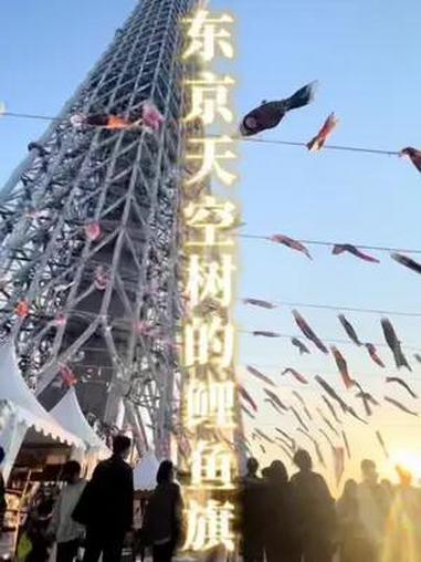 东京天空树的鲤鱼旗  学中文的日本人 日语外教 儿童节 日本文化 东京 东京天空树 日本小