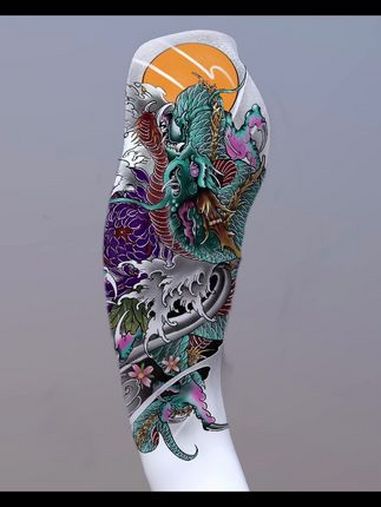 文身作品:请看首页!纹身手稿 纹身设计 满背纹身 龙纹身 大连纹身