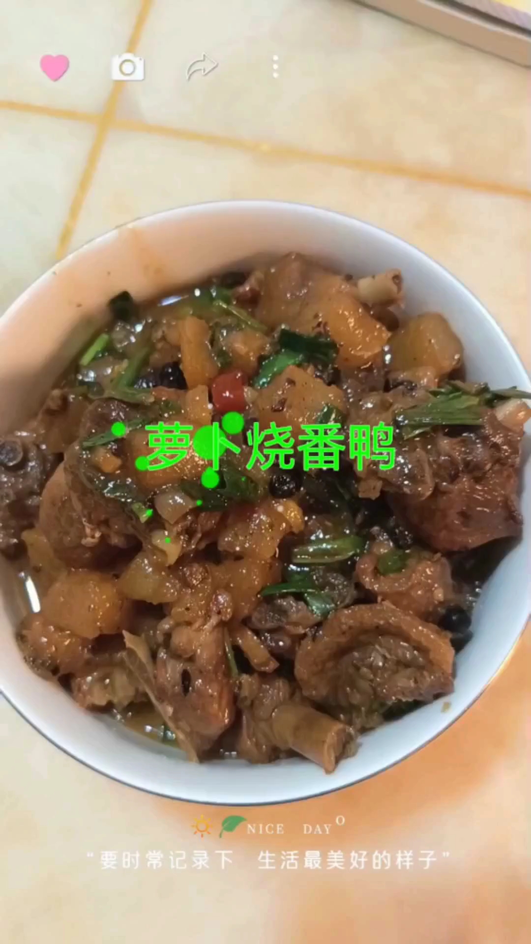夏天吃什么美味营养又不上火呢?当然是萝卜烧番鸭了
