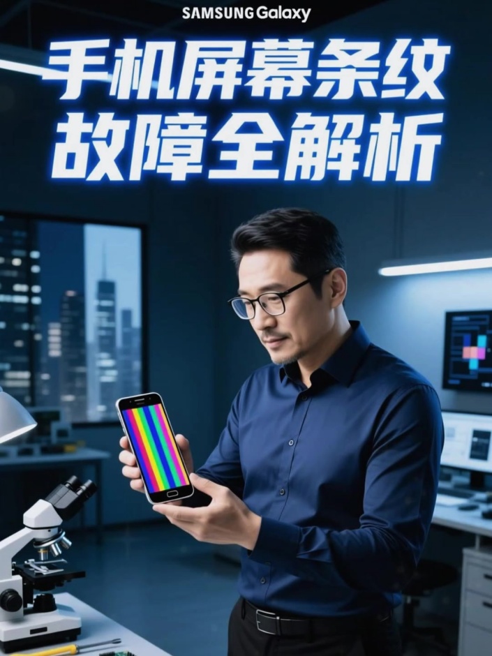 手机屏幕出现条纹是怎么回事