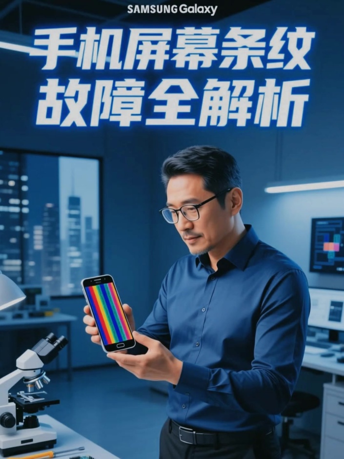 手机屏幕突然出现条纹该怎么解决