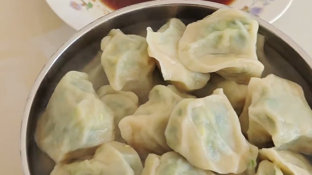 今天吃饺子 韭菜鸡蛋馅饺子
