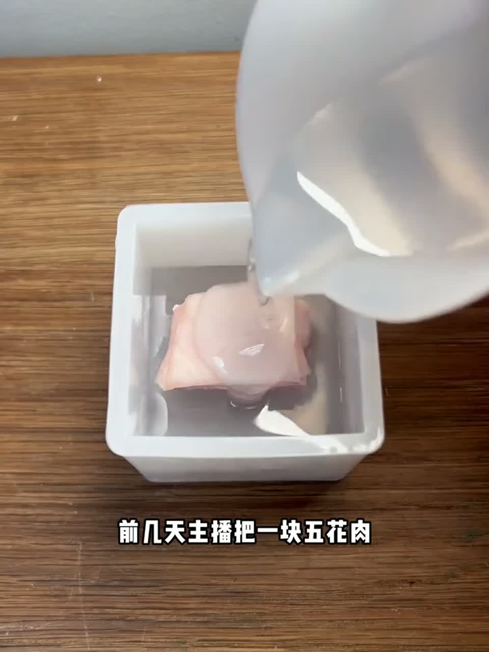 制作五花肉树脂标本