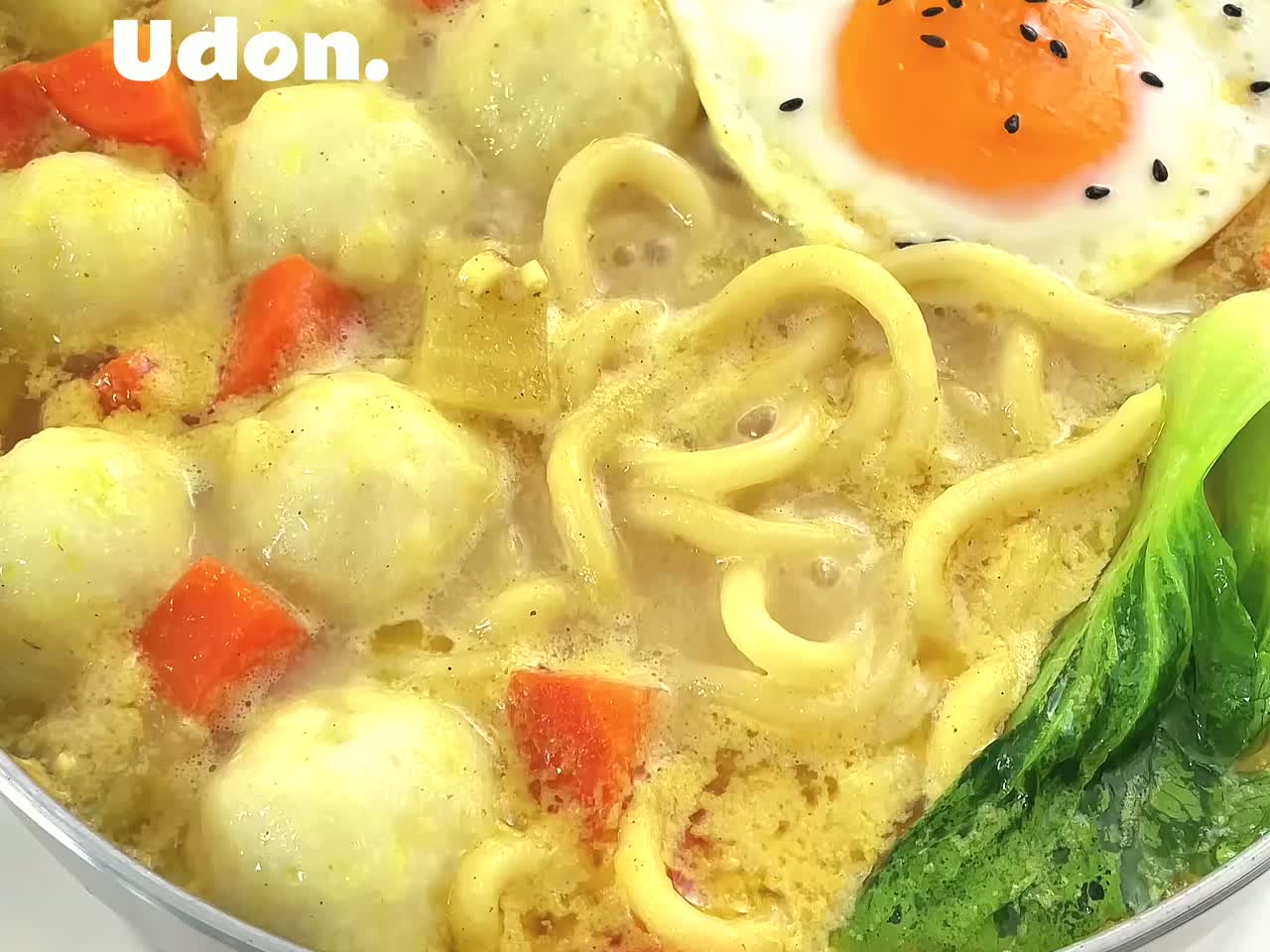 一口沦陷咖喱鱼丸乌冬面汤汁浓郁巨好吃