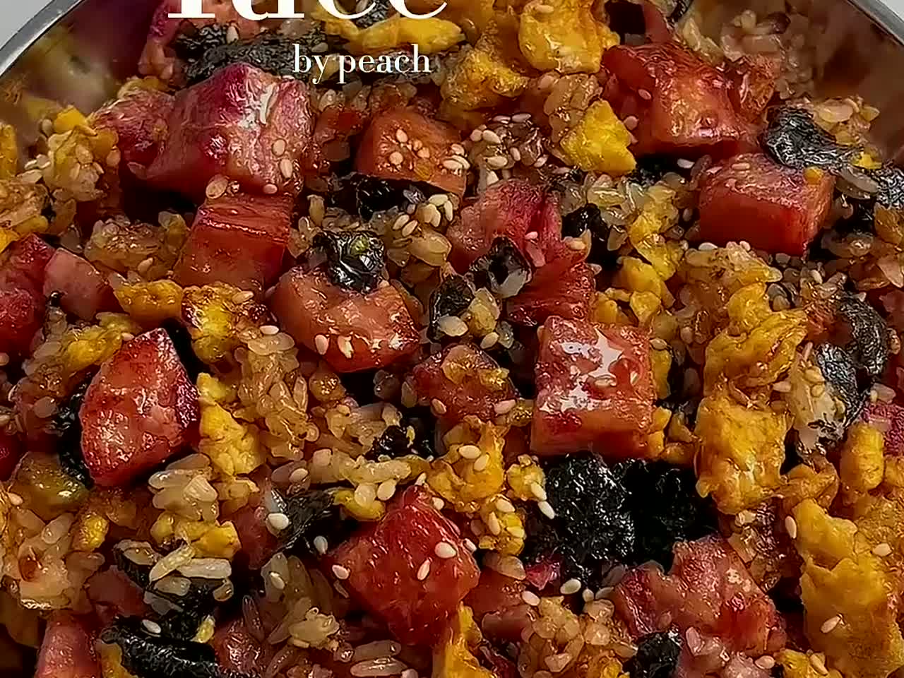 226. 比烤肉店还好吃的海苔午餐肉炒饭