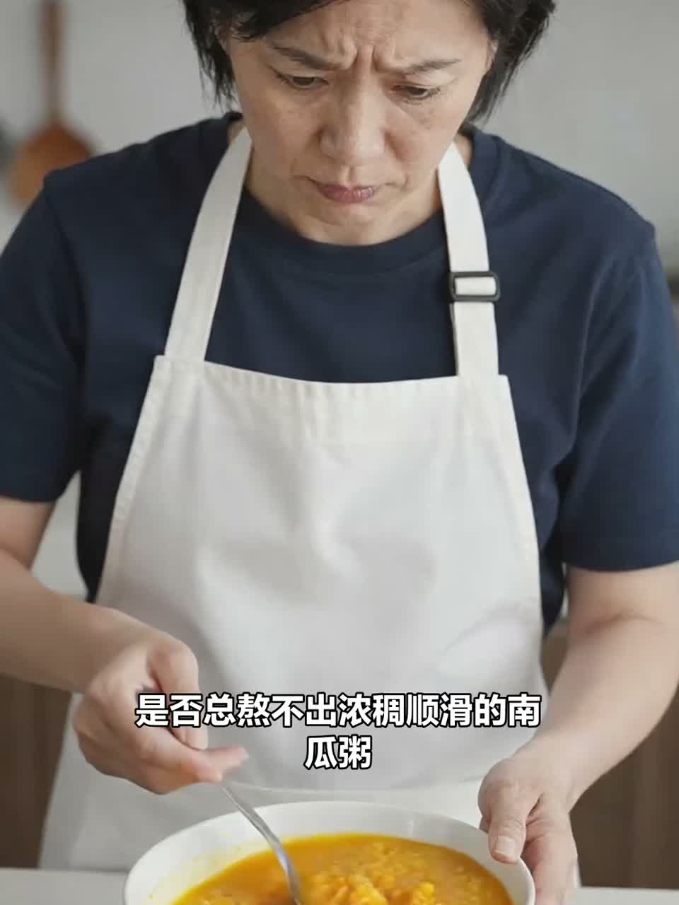 南瓜粥熬制浓稠顺滑？去皮切块破壁机打磨熬煮。