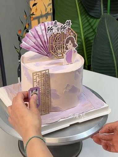 蛋糕 抖音网红蛋糕 母亲节蛋糕 视频同款左下角