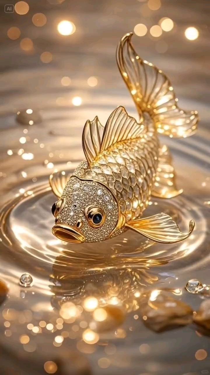 金色鲤鱼，如鱼得水！