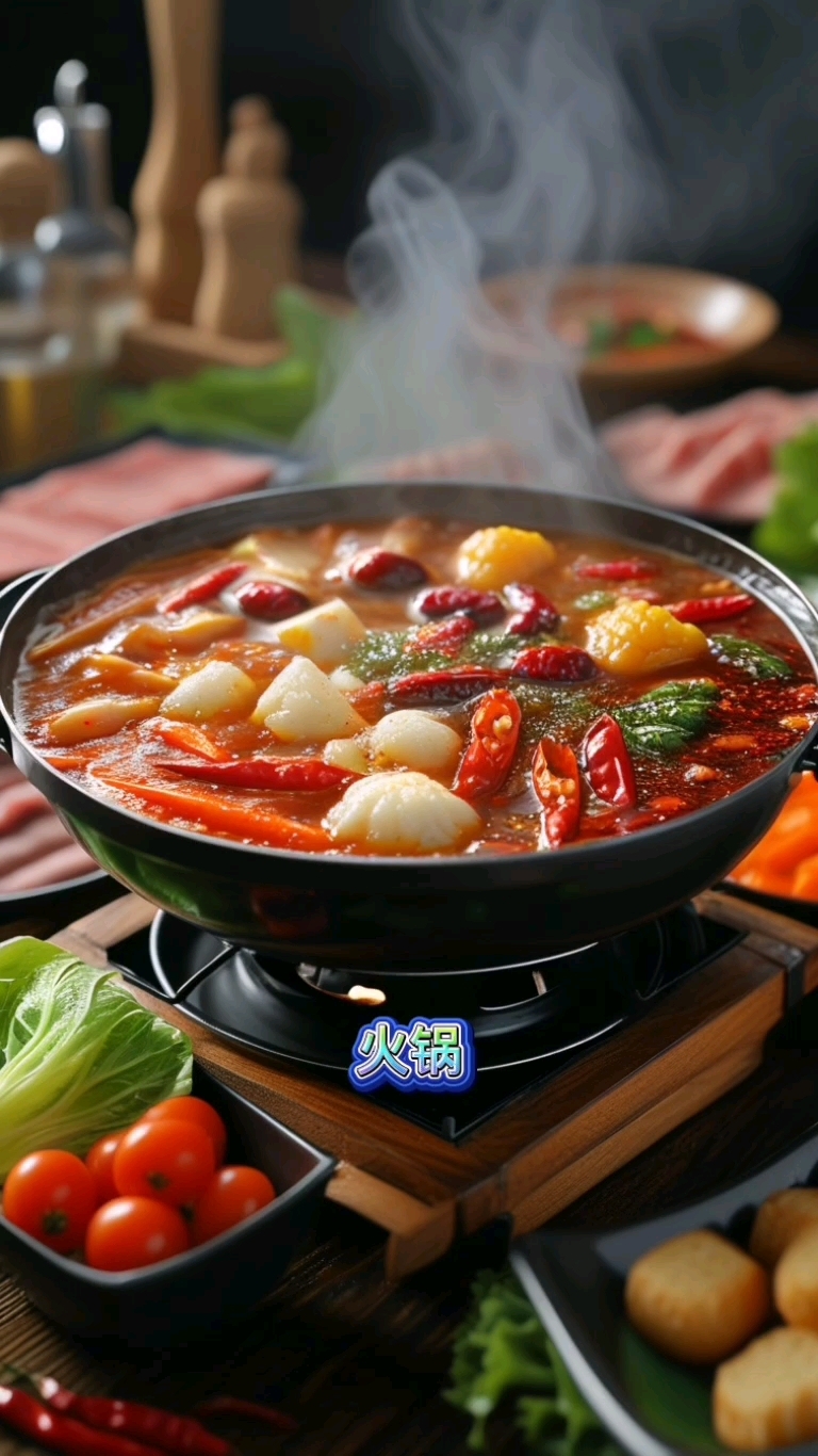 麻辣 羊肉 咖喱 海鲜 菌菇火锅总有一款适合你