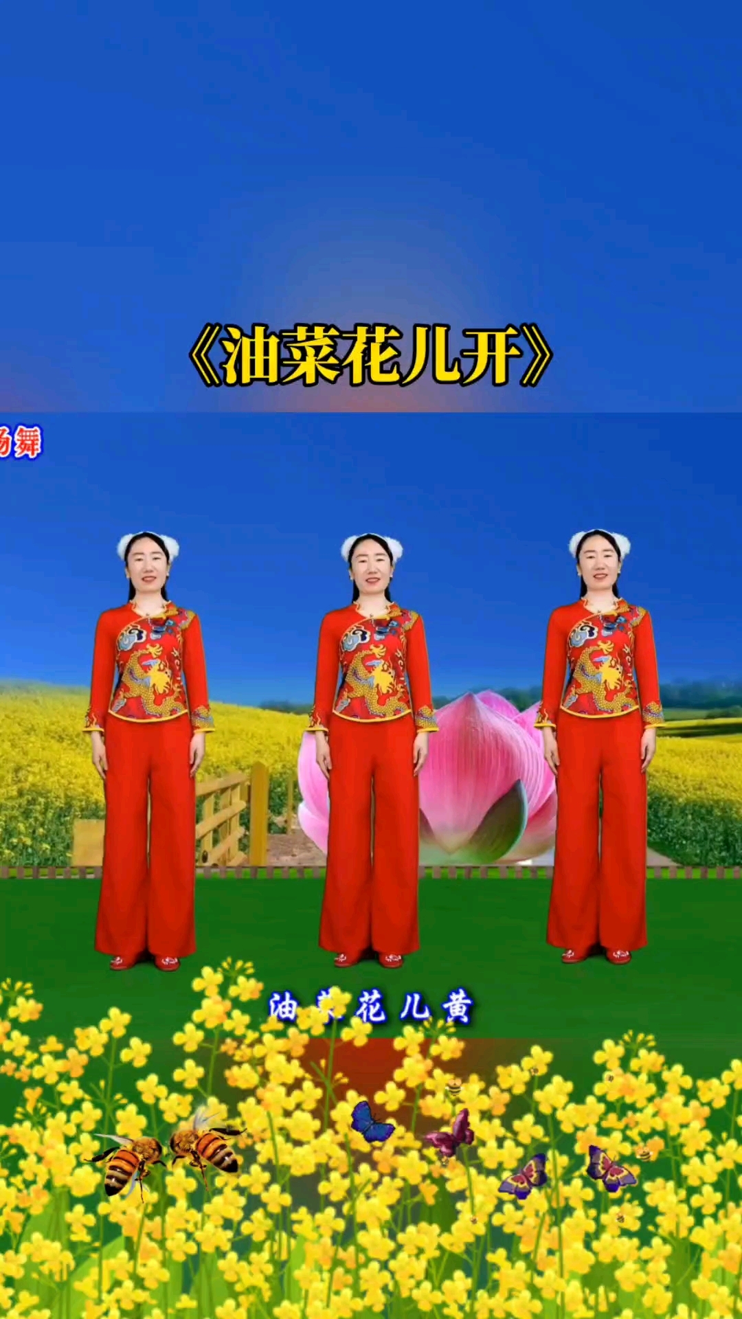广场舞《油菜花儿开》32步简单易学