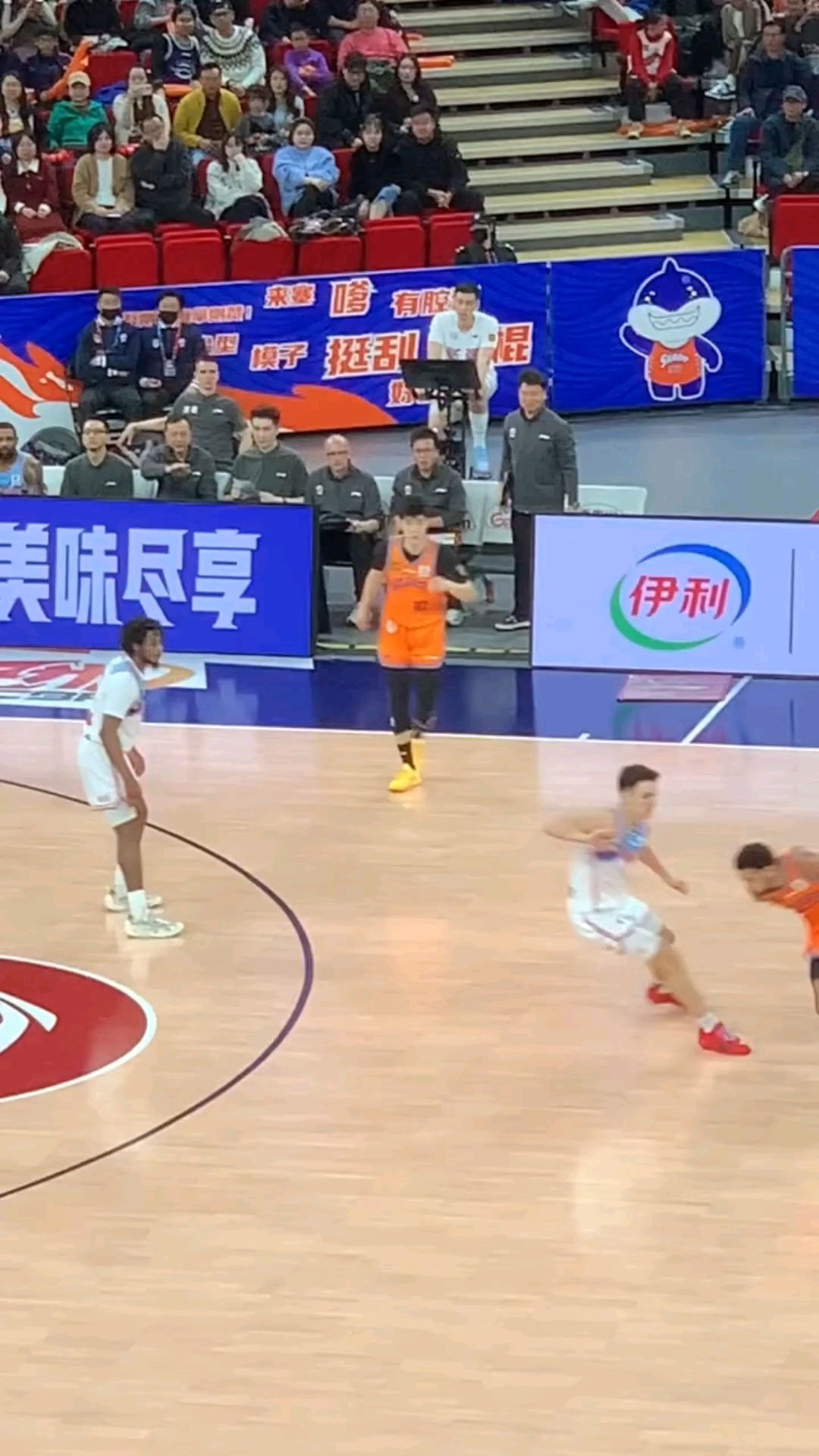 金鸡独立!王哲林这是什么投篮姿势啊,真不愧是NBA名宿!