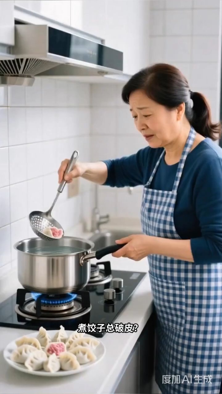 冷水下锅煮饺子不破皮,原来秘诀在这!
