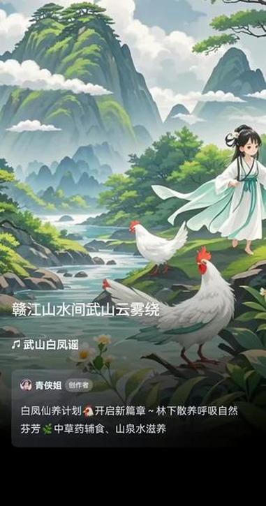 #青侠姐 助农原创歌曲《武山白凤谣》#泰和乌鸡 原种鸡仙养计划
