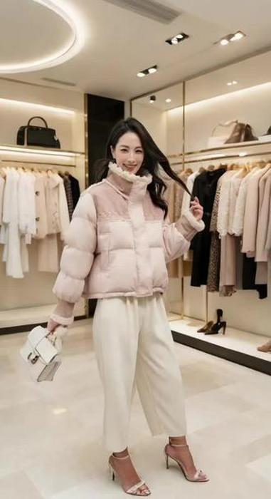 #小个子白鸭绒羽绒服#时尚穿搭 #冬季穿搭 #洋气上档次