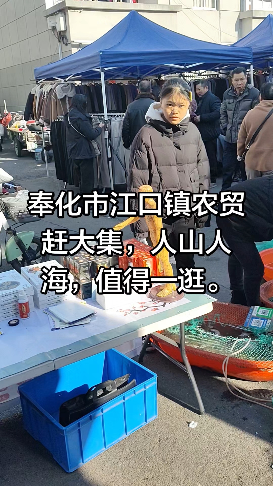 奉化市江口菜市场赶大集