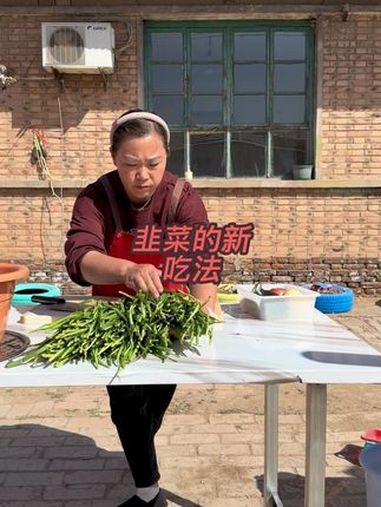 韭菜的新吃法,韩式拌韭菜 农村美食记录生活 美食 乡村味道 韭菜 韩式拌韭菜