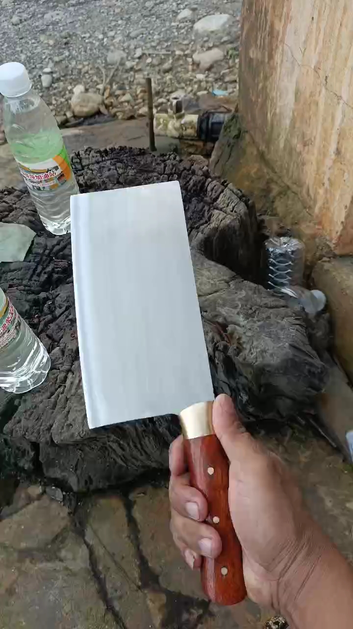 户撒手工菜刀未开刃