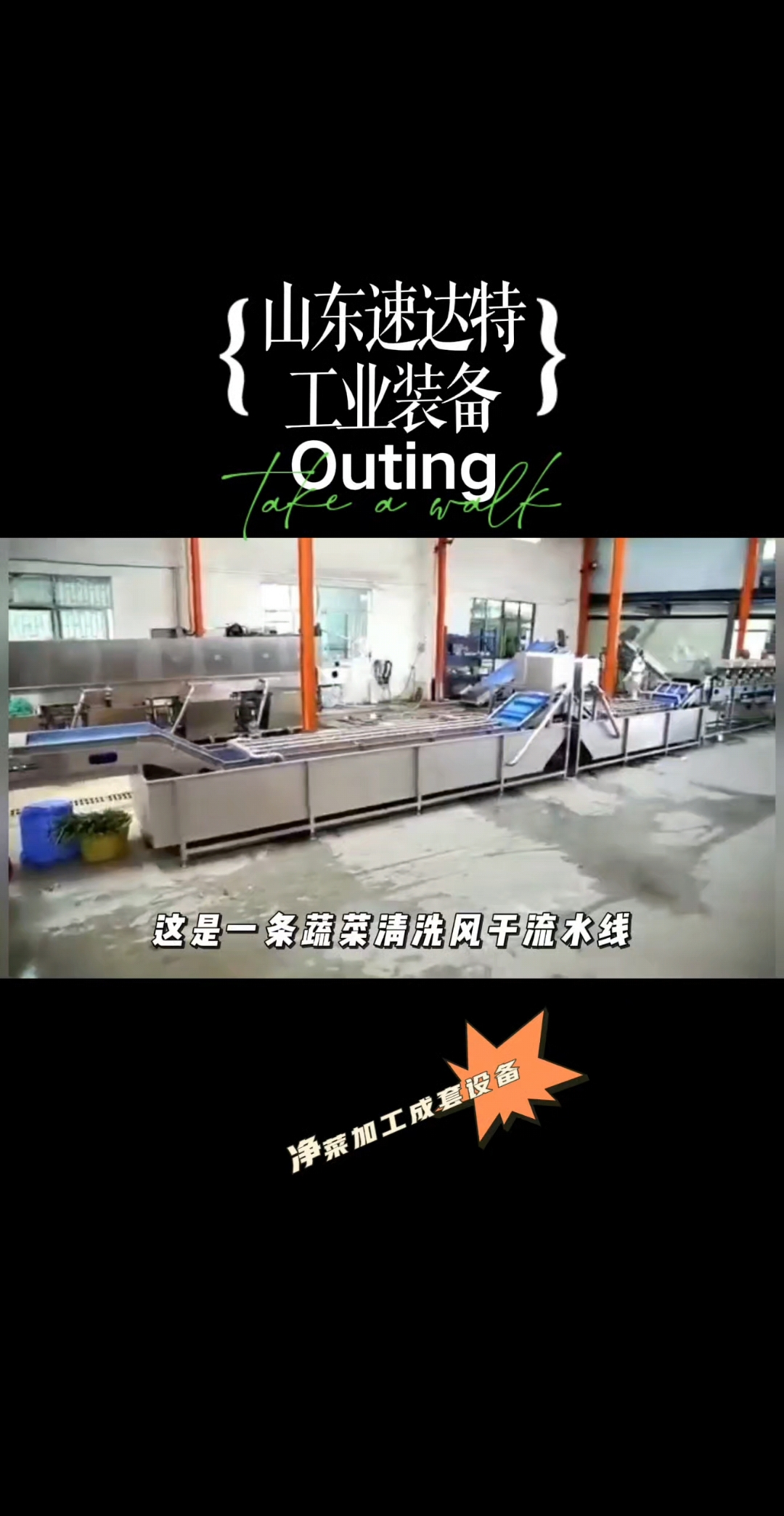 蔬菜清洗风干流水线是一种高效、自动化的食品加工设备,