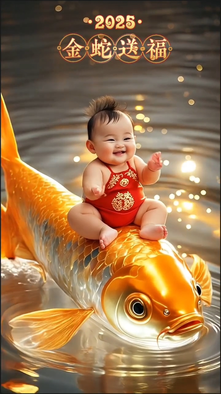 2025金蛇 鲤鱼 福娃送福来啦!接住