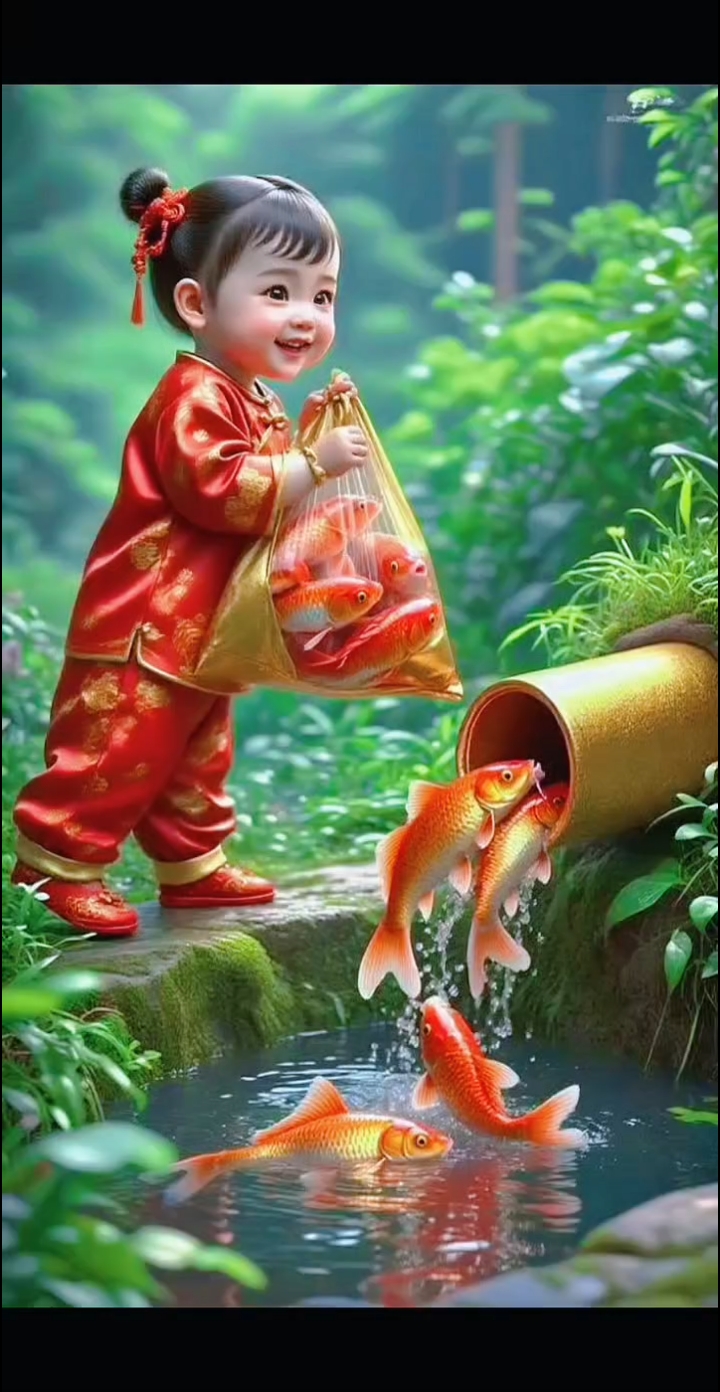 福娃兜鱼,财源广进