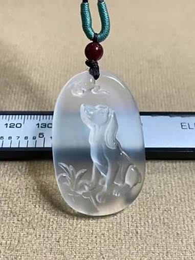 邀您共赏「庆祝」极品.天然岫玉.生肖狗.吊坠玉佩挂件老坑种.玉质细腻水润冰透亮泽.精雕细琢