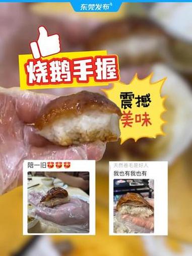 外地游客来到东莞秀出烧鹅新吃法,网友惊呼:“烧鹅手握”,震撼美味!#东莞烧鹅(来源:@Vi