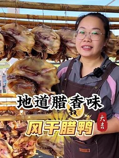 自然风干 广东腊鸭 好吃到停不下来 农产品 舌尖上的美食