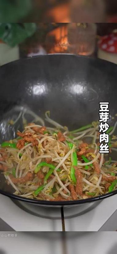 又是一道下饭菜豆芽炒肉,简单易学,好吃下饭。家常菜 下饭菜 豆芽 豆芽炒肉
