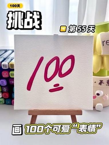 挑战100天画100个可爱“表情”！你发图我来画，打卡第55天～#画画 #丙烯马克笔 #简