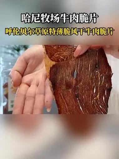 像薯片一样脆薄好嚼的大片牛肉干,配料干净做管理期零食真的绝了 牛肉干 薄脆牛肉干 内蒙牛肉